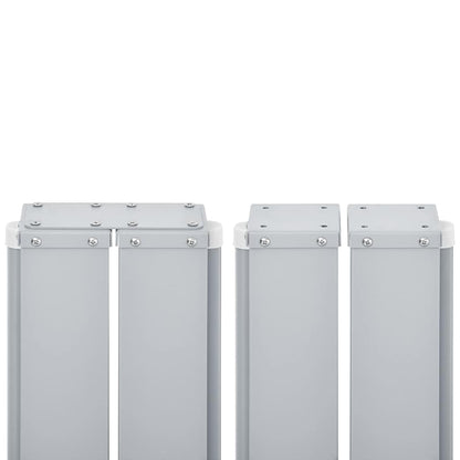 48491 vidaXL Retractable Side Awning Cream 170x1000 cm