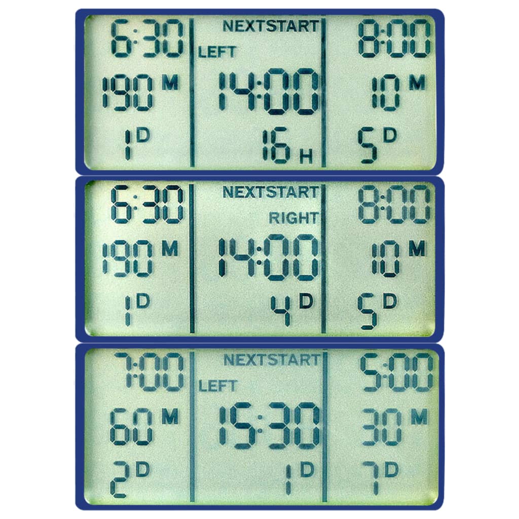 Digital Water Timer | Black, Blue, Grey | ABS | Medium
