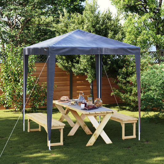 Partytent | Blue | Polyethylene | 2x2 m | UV-resistant | Party Tent