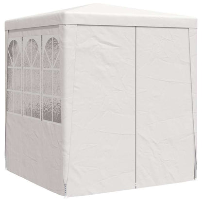 Professional Party Tent with Side Walls 2.5x2.5 m White 90 g/m²