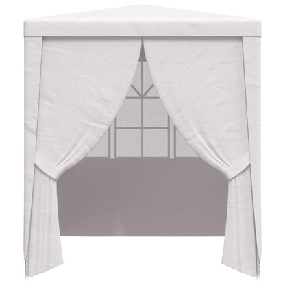 Professional Party Tent with Side Walls 2.5x2.5 m White 90 g/m²