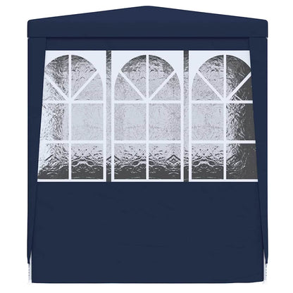 Professional Party Tent with Side Walls 2.5x2.5 m Blue 90 g/m²