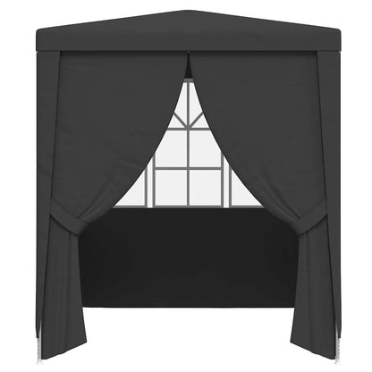 Professional Party Tent Side Walls 2.5x2.5 m Anthracite 90 g/m²