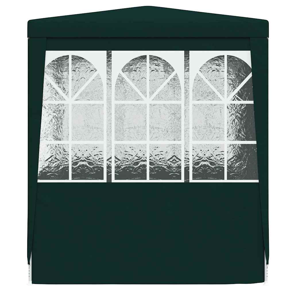 Professional Party Tent with Side Walls 2.5x2.5 m Green 90 g/m²