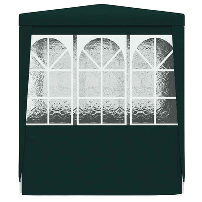 Professional Party Tent with Side Walls 2.5x2.5 m Green 90 g/m²