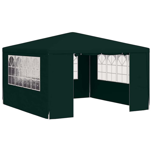 Party Tent | Green | Polyethylene, Steel | Large | Collapsible