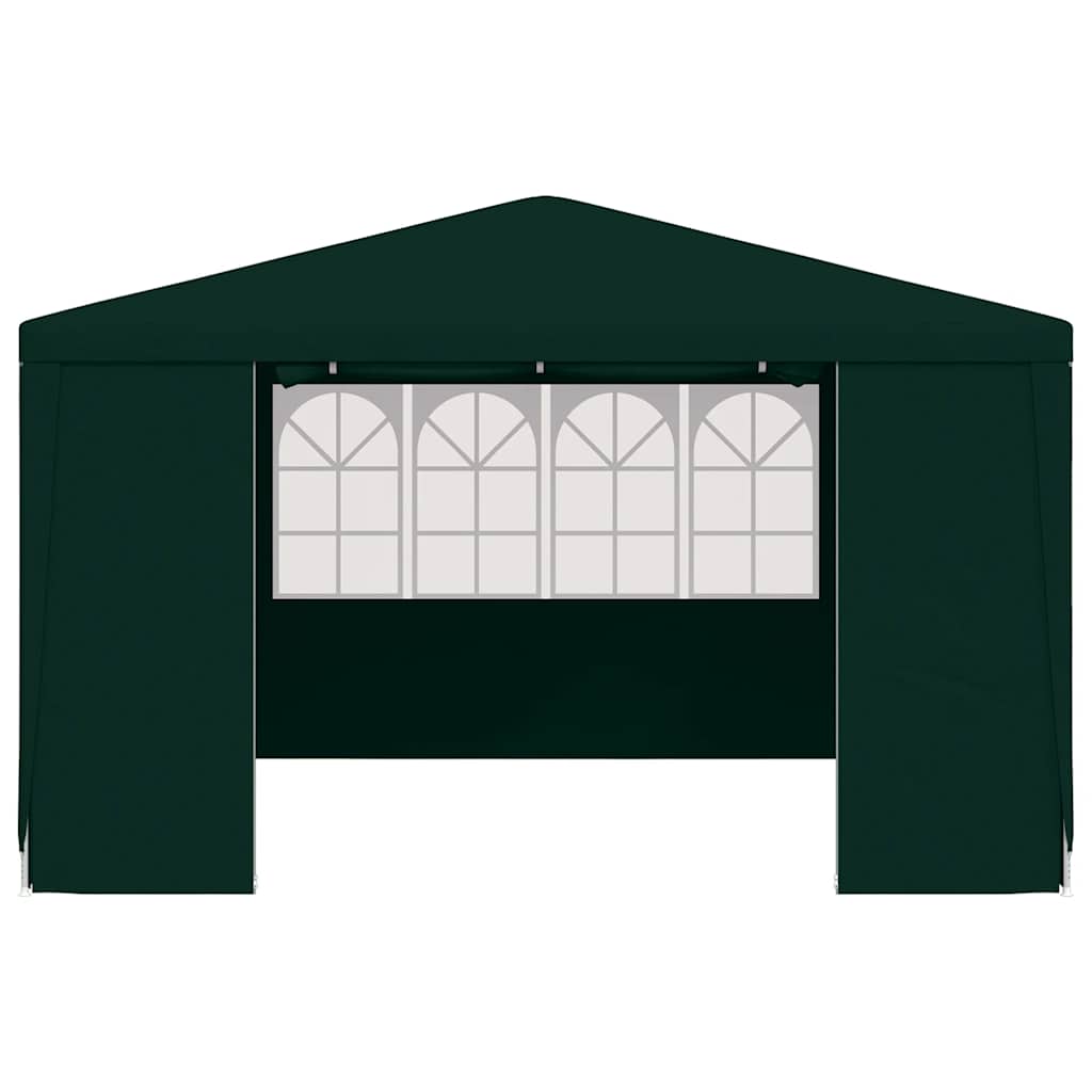 Professional Party Tent with Side Walls 4x4 m Green 90 g/m?