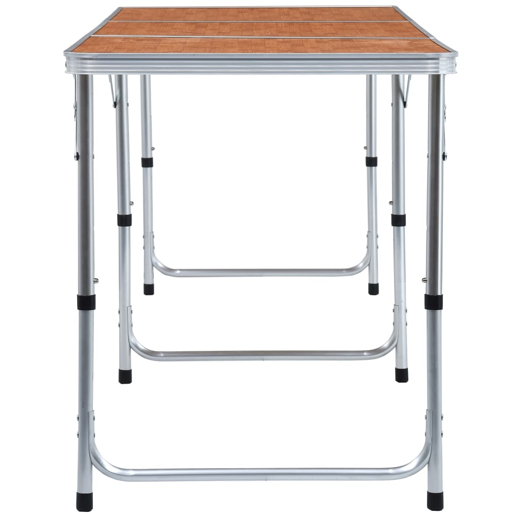 Foldable Camping Table Aluminium 180x60 cm