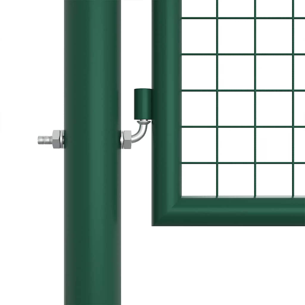 Mesh Garden Gate Steel 400x125 cm Green