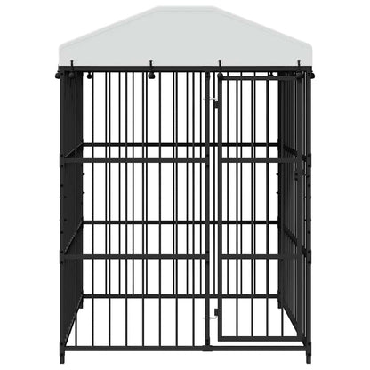 145760 vidaXL Outdoor Dog Kennel with Roof 150x150x210 cm