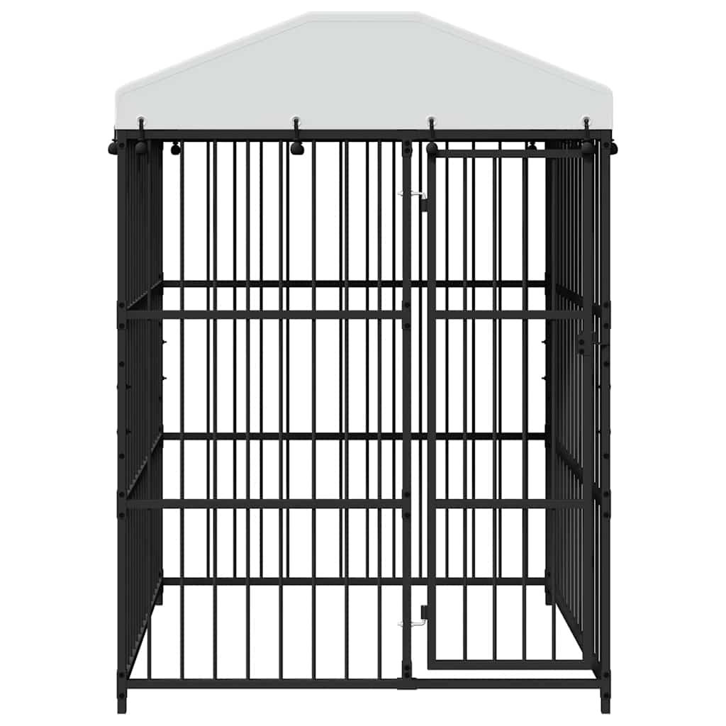 Outdoor Dog Kennel with Roof 150x150x210 cm