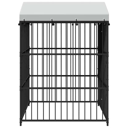 145760 vidaXL Outdoor Dog Kennel with Roof 150x150x210 cm