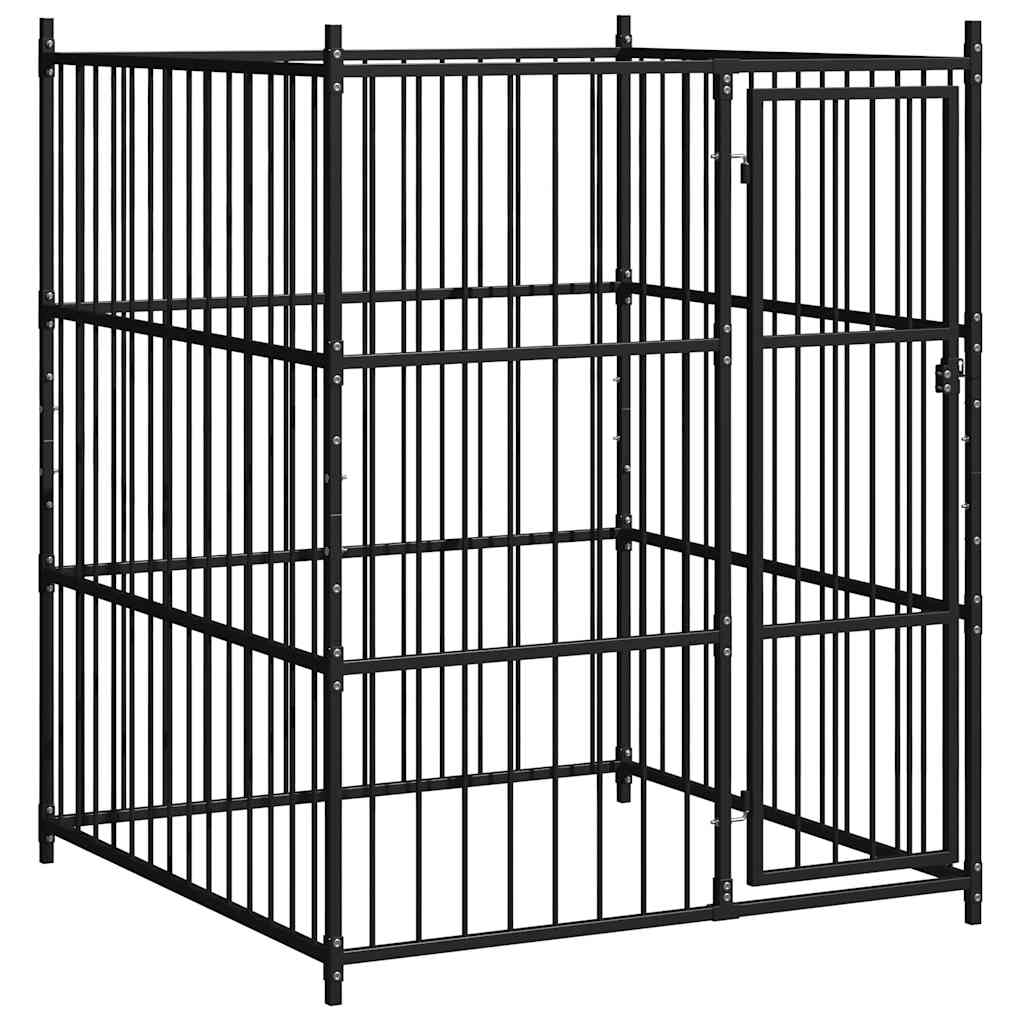 Outdoor Dog Kennel 150x150x185 cm