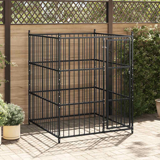 Outdoor Dog Kennel 150x150x185 cm