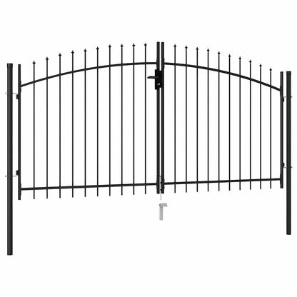 Fence Gate Woerden Double Door with Spike Top 299.5x199.5 cm