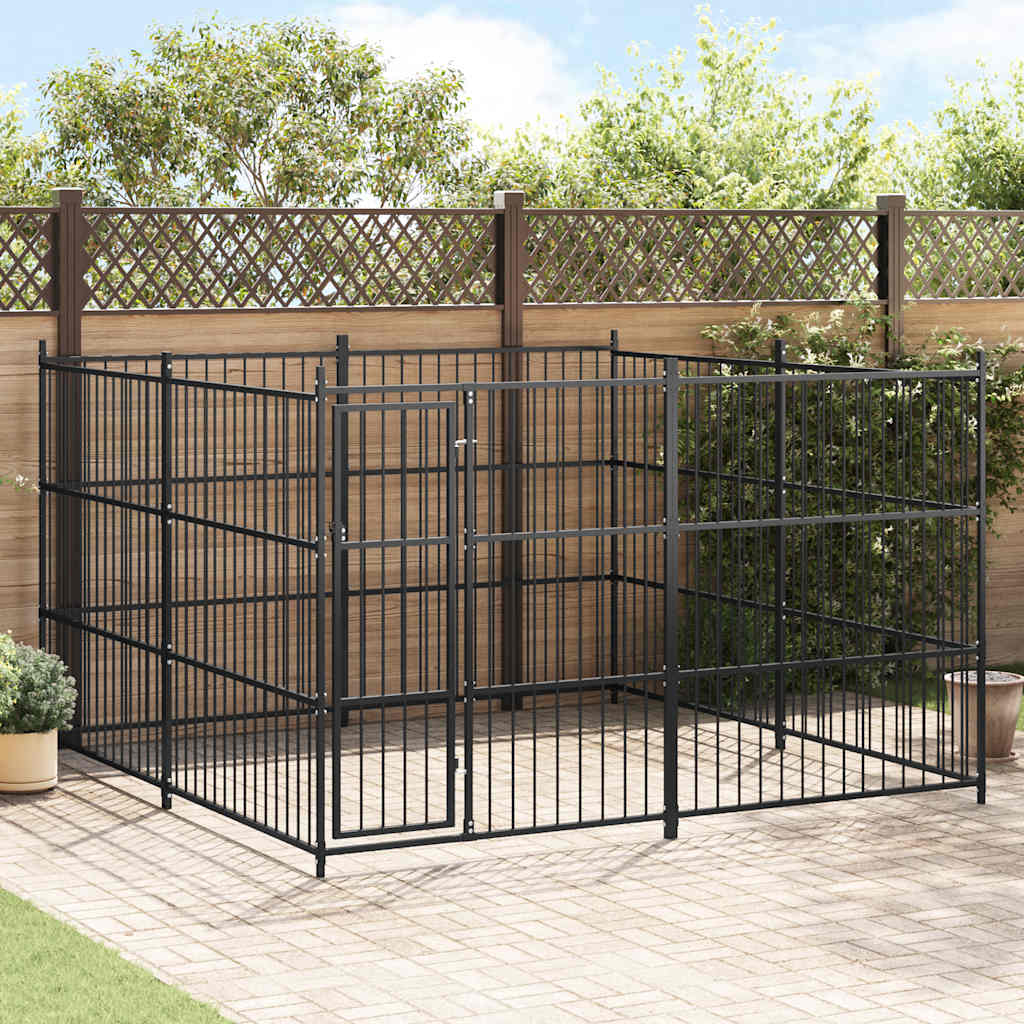 170894 vidaXL Outdoor Dog Kennel 300x300x185 cm