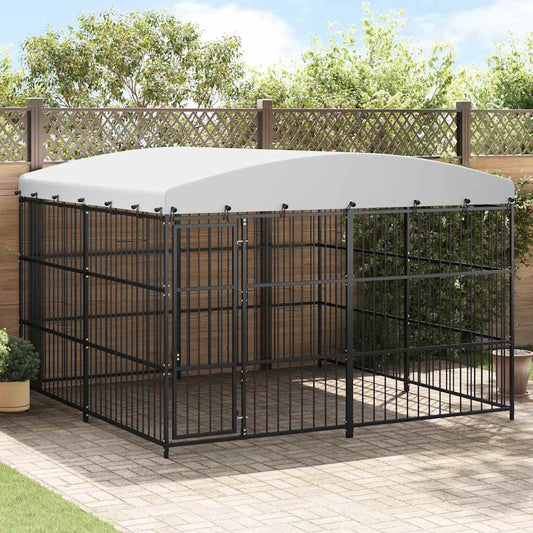 Outdoor Dog Kennel with Roof 300x300x210 cm