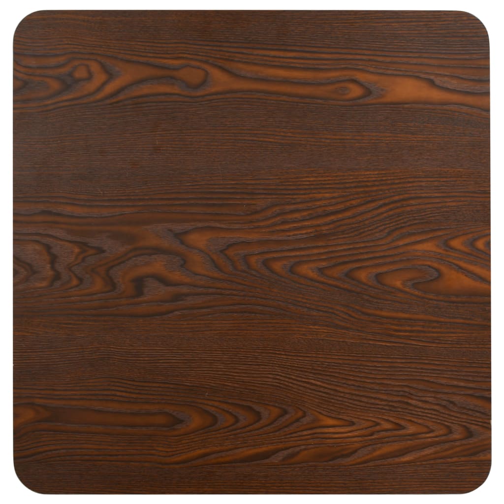 Bistro Table | Dark brown, black | MDF, steel | 50x50x75 cm