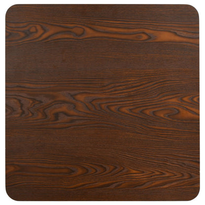 Bistro Table | Dark brown, black | MDF, steel | 50x50x75 cm