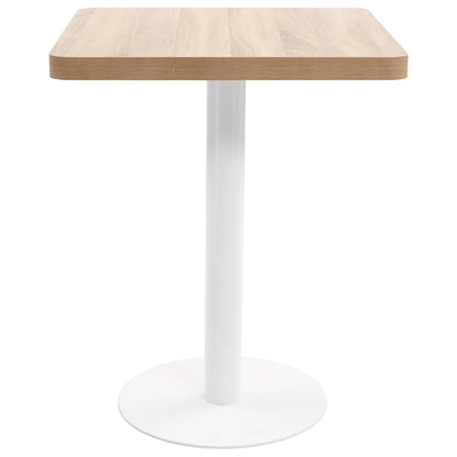 Bistro Table Light Brown 60X60 cm MDF