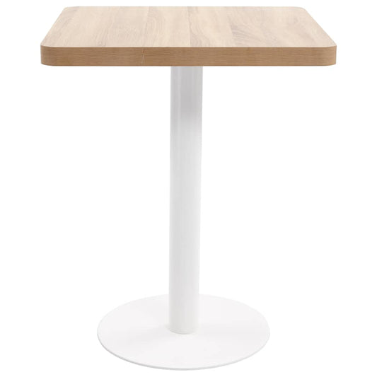 Bistro Table Light Brown 60X60 cm MDF