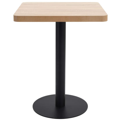 Bistro Table | Light brown and black | MDF | 60x60 cm |  Simplistic