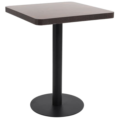 Bistro Table | Dark Brown | MDF | 60 x 60 cm |  Sleek  | Bistro Table