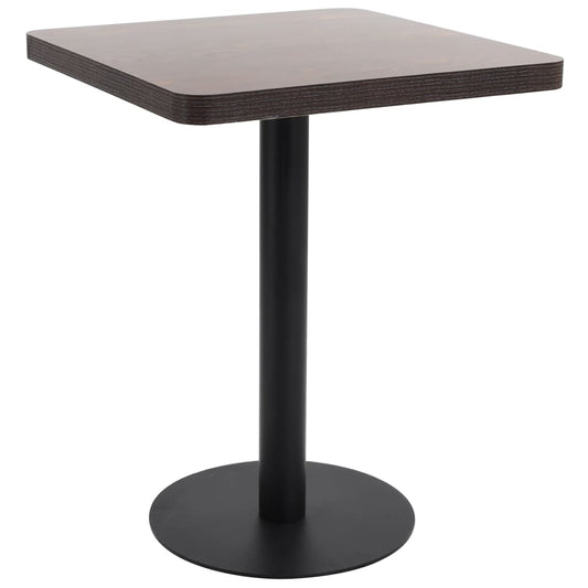 Bistro Table | Dark Brown | MDF | 60 x 60 cm |  Sleek  | Bistro Table