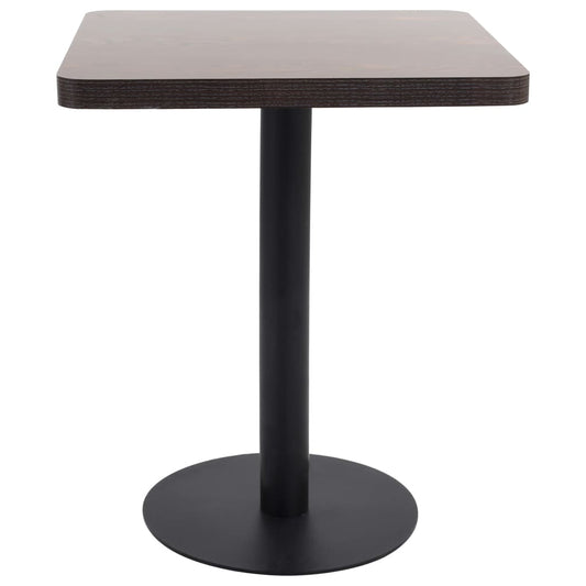 Bistro Table | Dark Brown | MDF | 60 x 60 cm |  Sleek  | Bistro Table