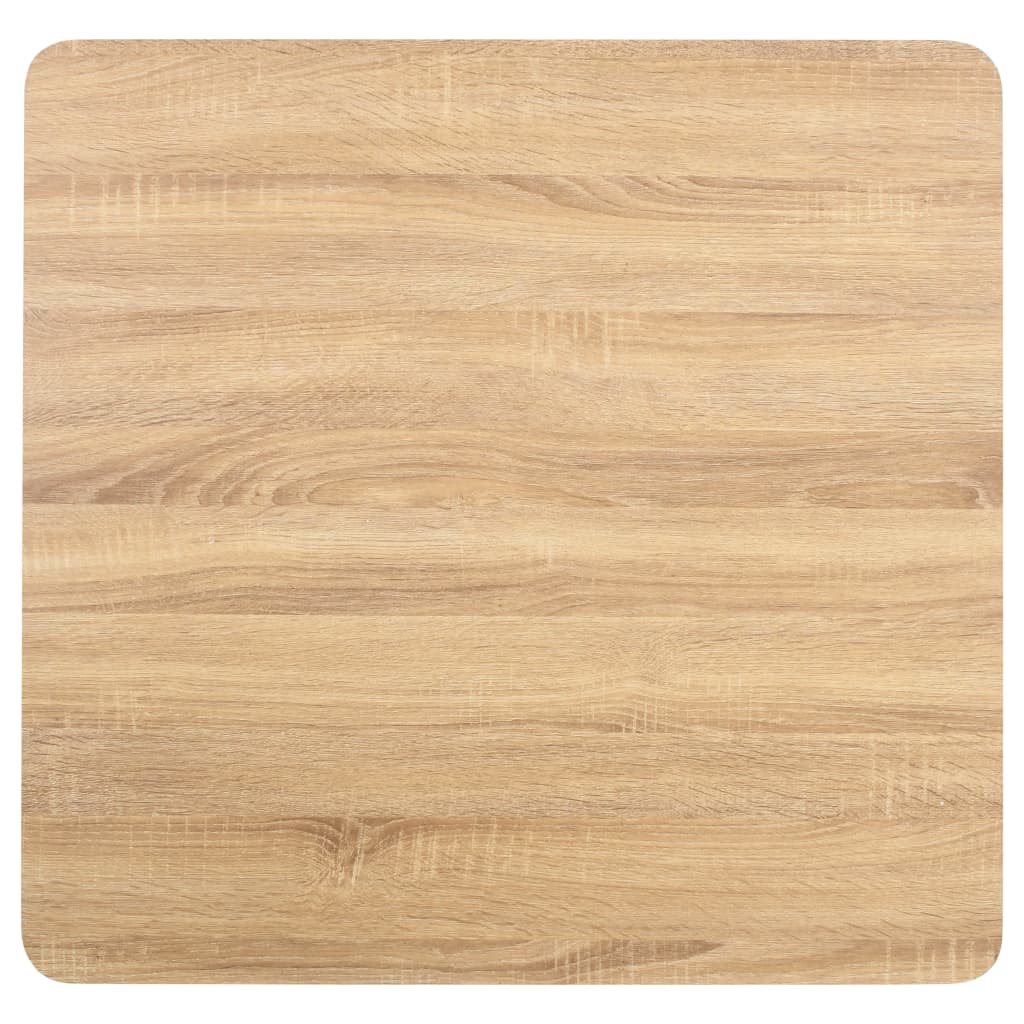 Bistro Table | Light brown | MDF | 80 cm x 80 cm x 75 cm | Pedestal base