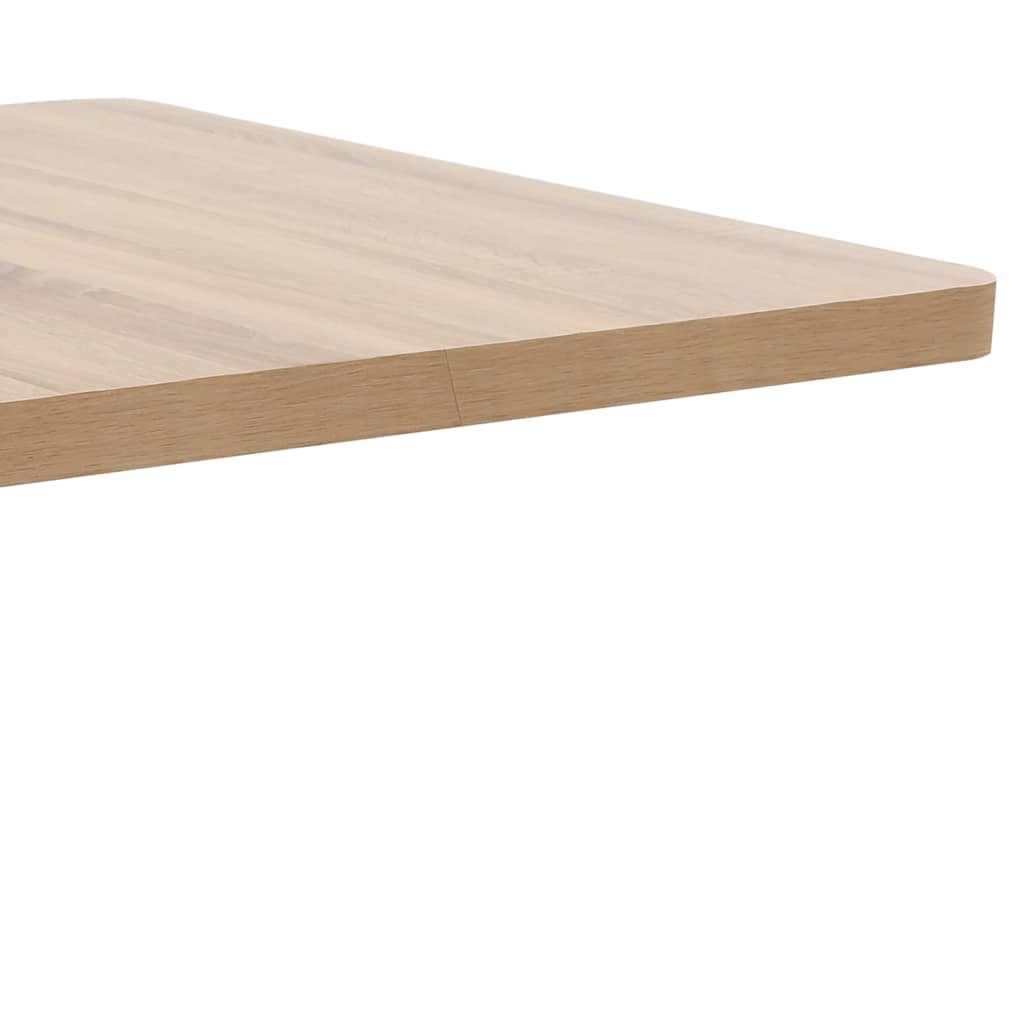 Bistro Table | Light brown | MDF | 80 cm x 80 cm x 75 cm | Pedestal base
