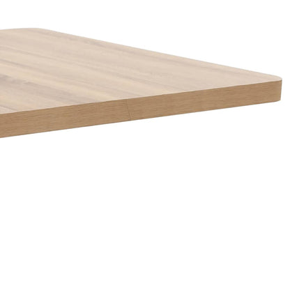 Bistro Table | Light brown and black | MDF, steel | 80x80 cm