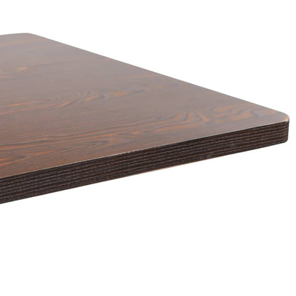 Bistro Table Dark Brown 80X80 cm MDF