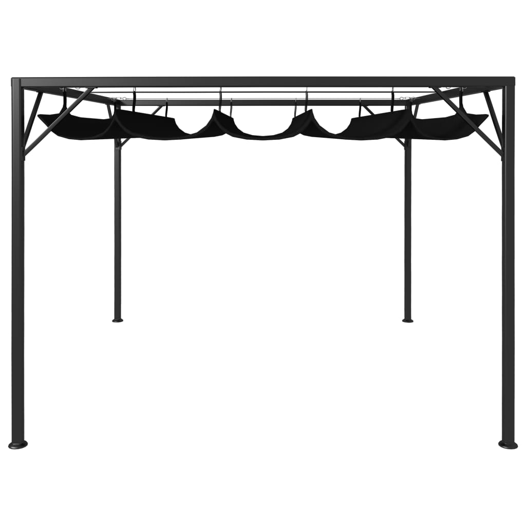 Garden Gazebo | Anthracite | Powder-coated steel, 100% polyester