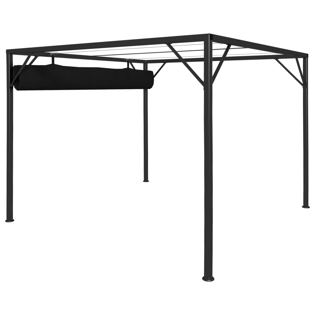 Garden Gazebo | Anthracite | Powder-coated steel, 100% polyester