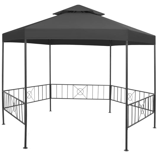 Garden Gazebo | Anthracite | Powder-coated steel | Large