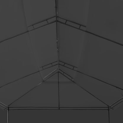 Gazebo with Curtains 600x298x270 cm Anthracite
