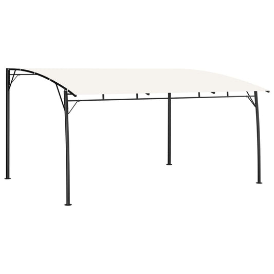 Sunshade awnings 4 x 3 x 2.55 m Cream Fabric and Aluminium