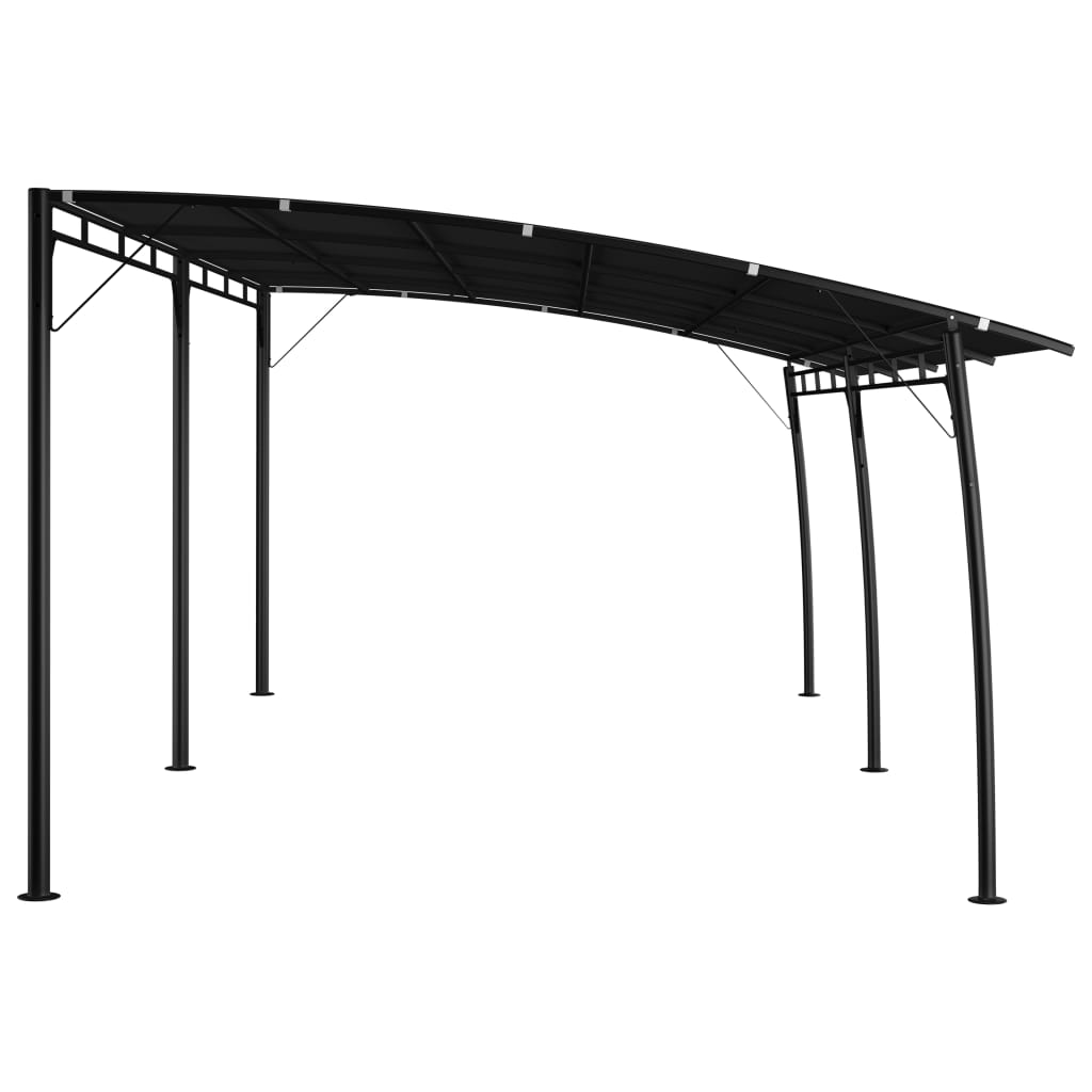 Sunshade awnings 6 x 3 x 2.55 m Anthracite Fabric and Aluminium