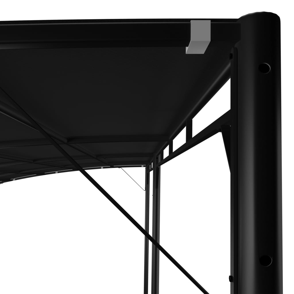 Sunshade awnings 6 x 3 x 2.55 m Anthracite Fabric and Aluminium