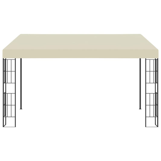 Wall-mounted Gazebo 3x4 m Cream Fabric