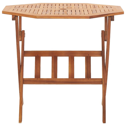 Folding Garden Table 90x75 cm Solid Acacia Wood