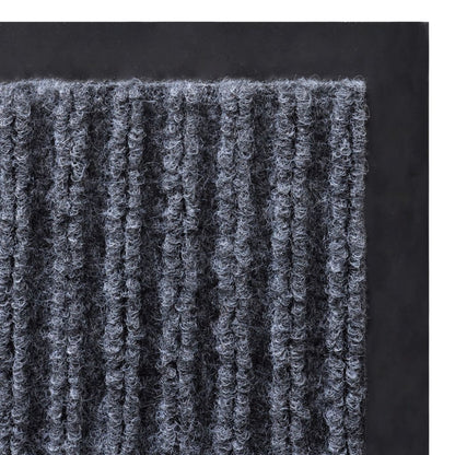 Door Mat Grey 117x220 cm PVC