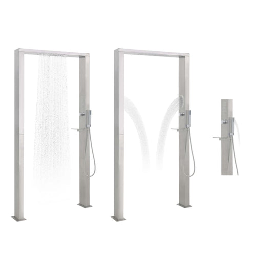 Outdoor Shower Stainless Steel Double Jets