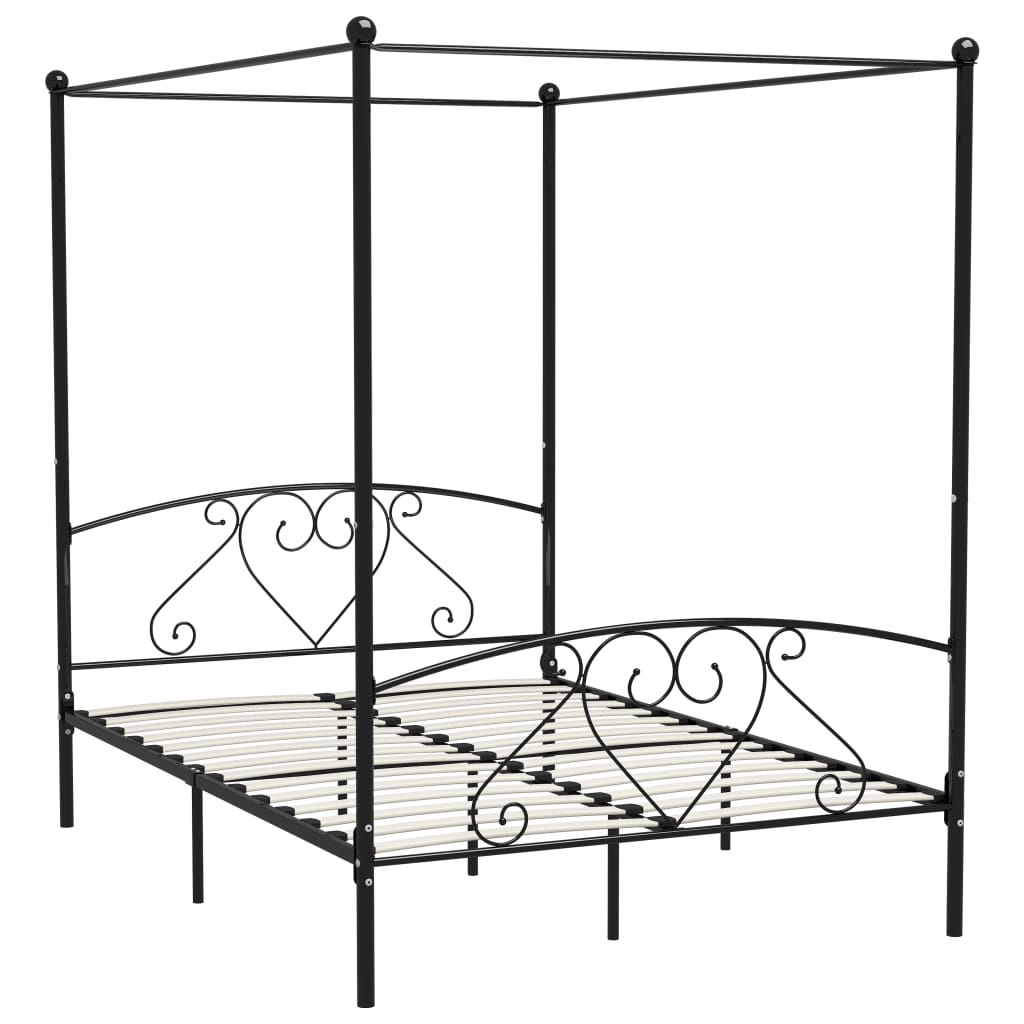 Bed Frame | Black | Metal | Double | Durable | Bed Frame | Rectangular