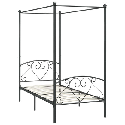 Bed Frame | Grey | Metal | Single | Durable | Bed Frame | Rectangular