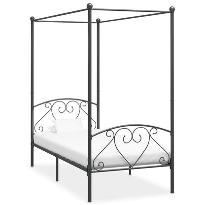 Bed Frame | Grey | Metal | Double | Durable | Bed Frame | Rectangular