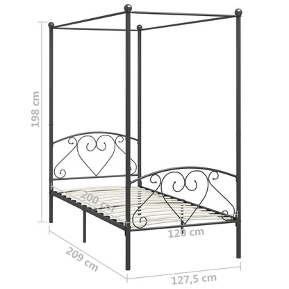 Bed Frame | Grey | Metal | Double | Durable | Bed Frame | Rectangular