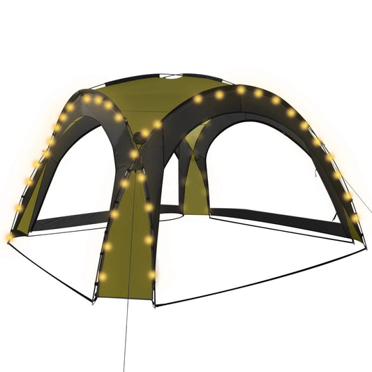 Party Tent | Green | Fiberglass frame | Large | UV-resistant materials