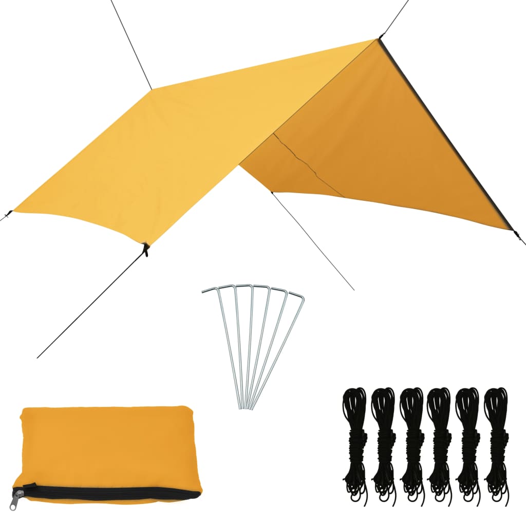 Outdoor Tarp 3x2.85 m Yellow